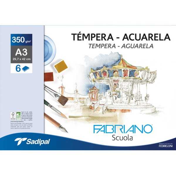 FABRIANO Accademia Sobre 6 Hojas A3. 350gr.