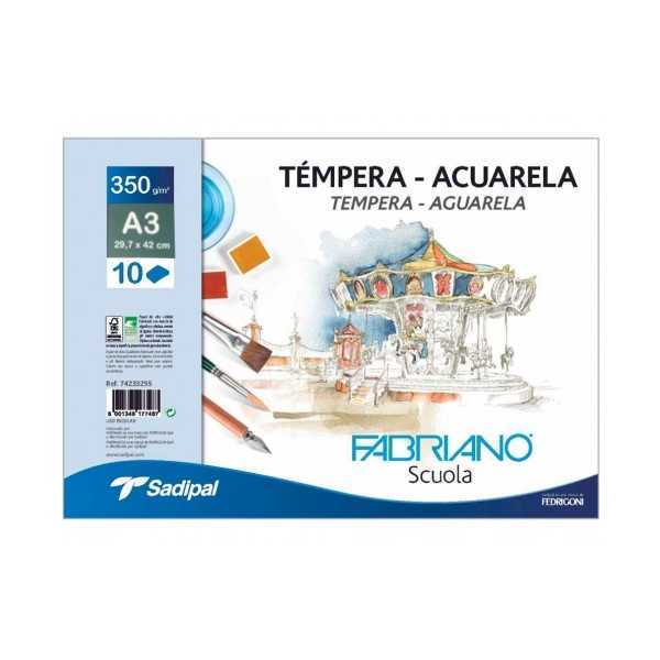 FABRIANO Accademia Cuaderno Espiral 10 Hojas 32,5x46cm. 350gr.