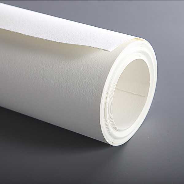 PAINT'ON Paper Roll 1,3x10m. Multi-technique 250gr. WHITE WITH GRAIN