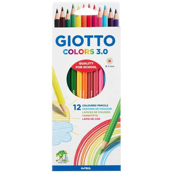 GIOTTO Colors 3.0 Set 12 coloured pencils