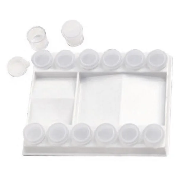 Plastic Pallet with 12 containers 21x15,5x3cm