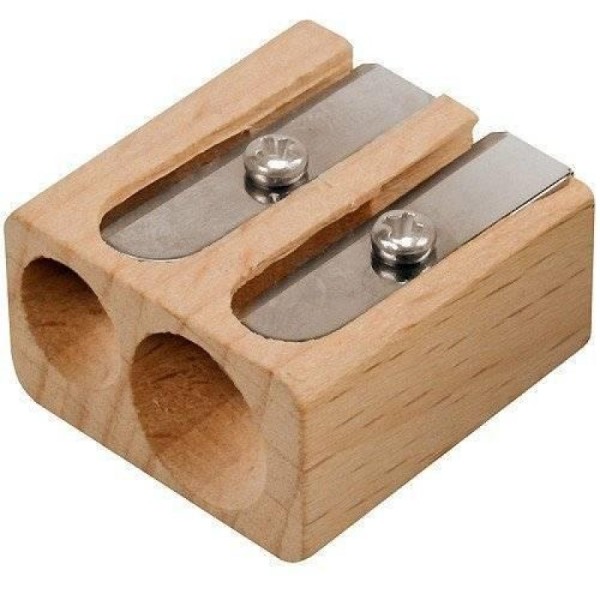 Lyra Wooden Double Pencil Sharpener