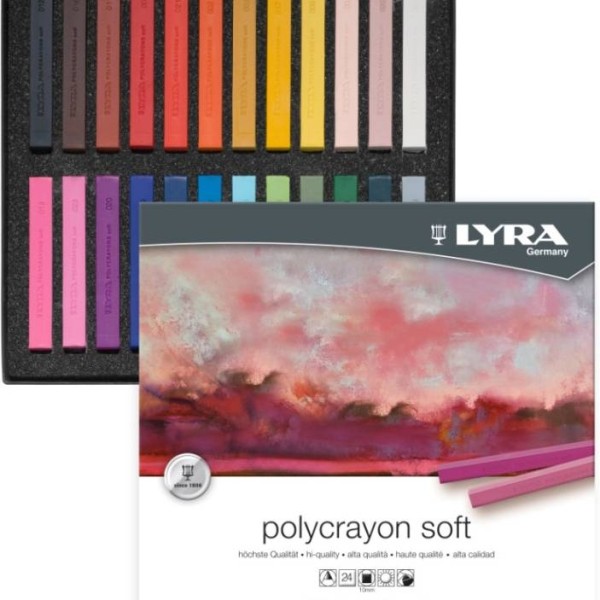 Set of 12 Lyra Soft Pastels