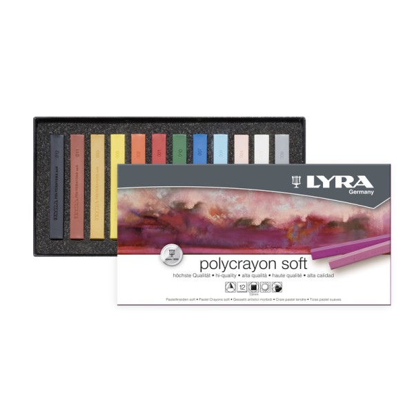 Set of 12 Lyra Soft Pastels