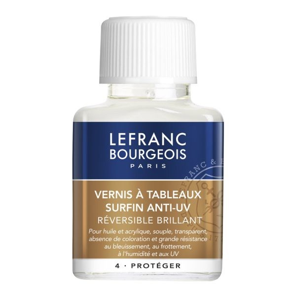 LEFRANC BOURGEOIS Barniz Brillante Superfino para cuadros Anti UV