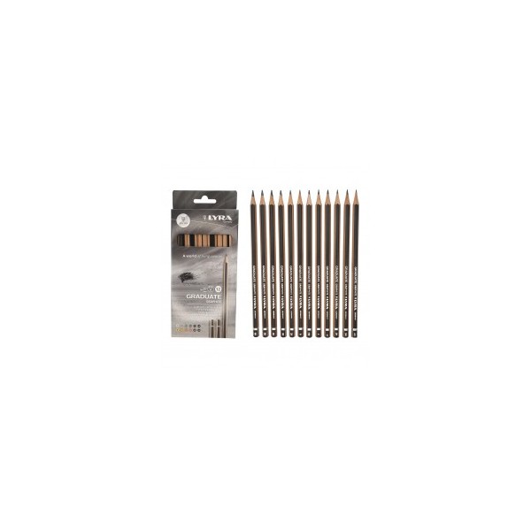 LYRA GRADUATE Set of 12 Graphite Pencils