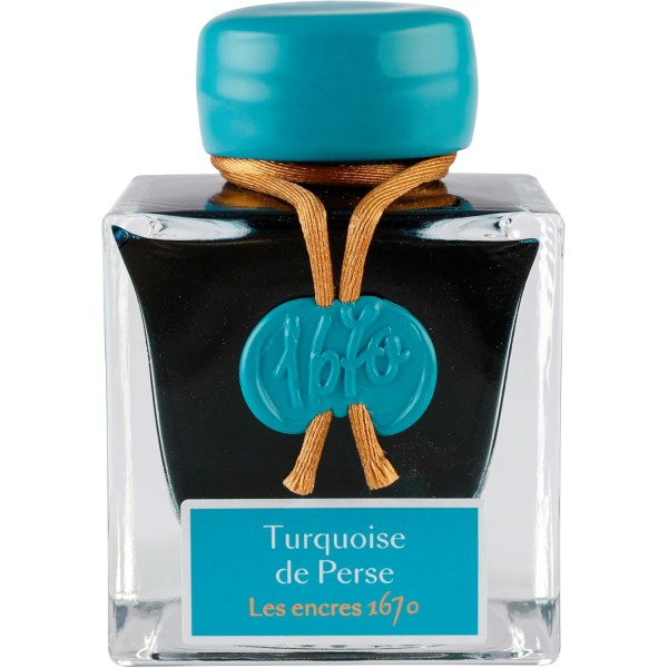 Tinta J. Herbin 1670 Edición Aniversario 50ml. TURQUESA DE PERSIA