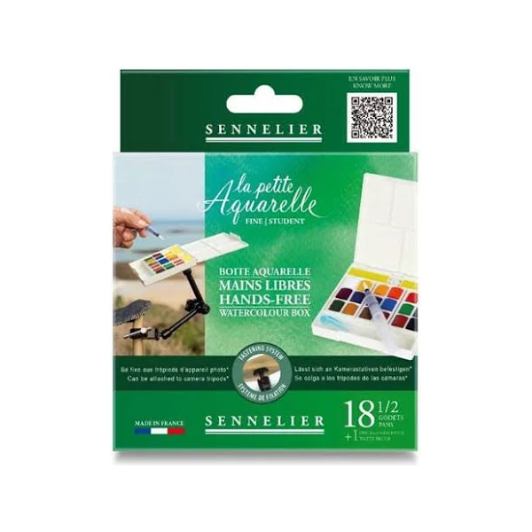 Sennelier ‘La Petite’ Watercolour Box (Freehand) 18 1/2 Godets