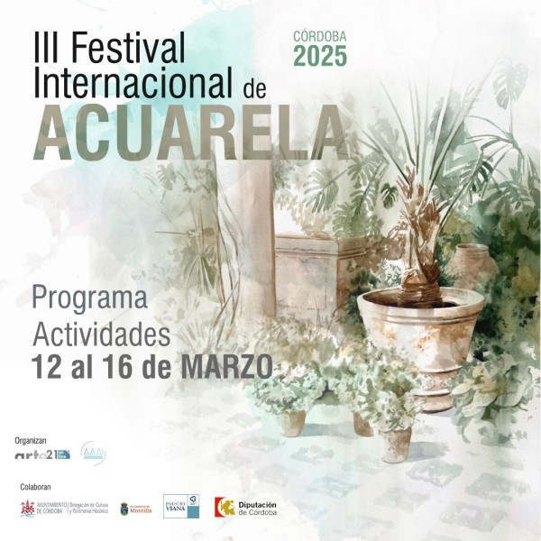 Credencial para el III Festival Internacional de Acuarela Córdoba 2025