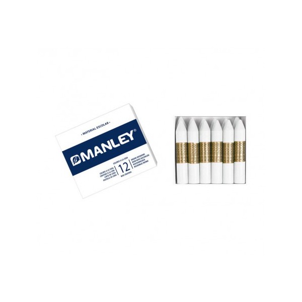 Set of 12 Manley crayons, WHITE (1)