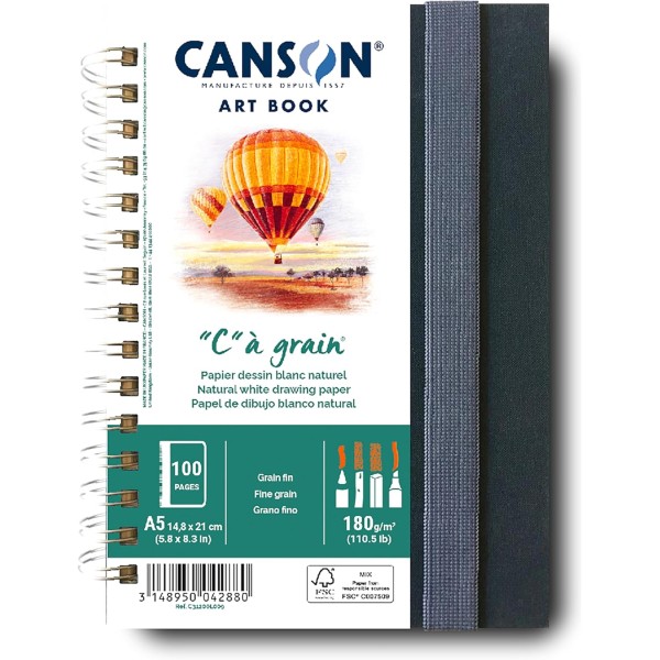 Canson C á Grain Art Book A5 180gr. 100 Páginas