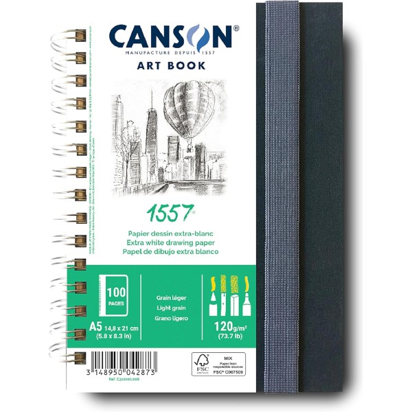 Canson 1557 Art Book A5 120gr. 100 Páginas