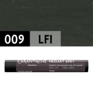 Caran d’Ache Neoart™ 6901 – Pasteles Profesionales de Cera y Óleo de Alta Resistencia a la Luz - BLACK 009