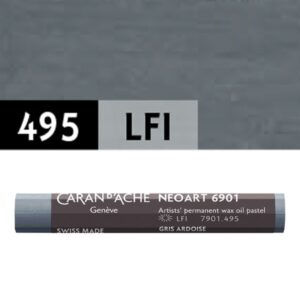 Caran d’Ache Neoart™ 6901 – Pasteles Profesionales de Cera y Óleo de Alta Resistencia a la Luz - SLATE GREY 495