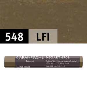 Caran d’Ache Neoart™ 6901 – Pasteles Profesionales de Cera y Óleo de Alta Resistencia a la Luz - RAW UMBER 548
