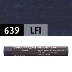 Caran d’Ache Neoart™ 6901 – Pasteles Profesionales de Cera y Óleo de Alta Resistencia a la Luz - DARK INDIGO 639
