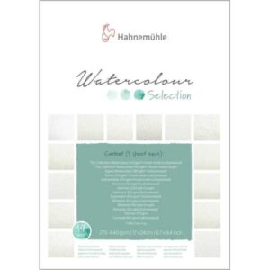 HAHNEMUHLE Bloc Aquarell Selection 12 Hojas de 275 a 640 G - 17x24cm.