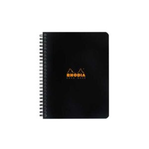 Rhodia Classic Cuaderno Espiral 80 Hojas 80gr. - NEGRO · A5+ · CUADRADO 5/5
