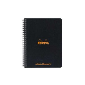 Rhodia Classic Cuaderno Espiral 80 Hojas 80gr. - NEGRO · A5+ · PUNTOS