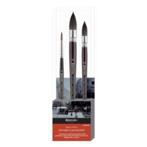 ESCODA ALVARO CASTAGNET Set 3 pinceles Acuarela . 8601-2