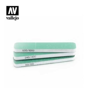 Set de 3 Lijas doble grano (90X19X6mm)
