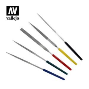 Set de 5 Mini Limas Aguja Diamante 100mm