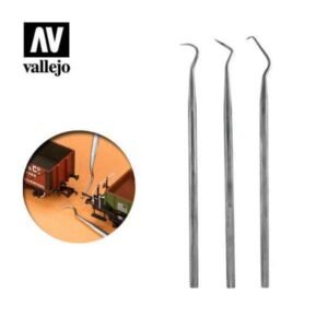 Set de 3 Curetas de Acero Inox.