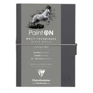 Bloc Cosido Paint´On 250gr. 64 Hojas 14.8 x 21 cm. Color Gris