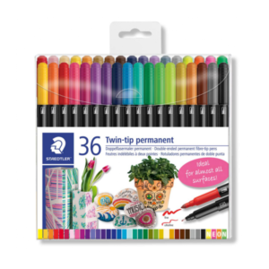 36 Rotuladores STAEDTLER Permanente doble punta