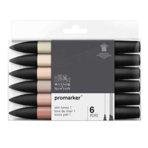 Rotuladores PROMARKER Winsor Newton 6 unid. Tonos Piel