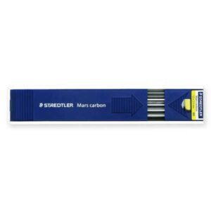 Caja 12 Minas con afilaminas 2mm. Staedtler Mars Carbon 4H