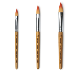HEREND Flower Brush. Set 3 pinceles