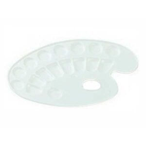 Paleta TALENS. Plastico Oval. 24,5 x 15cm. 17 pocillos