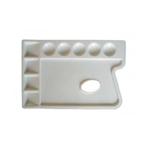 Paleta Rectangular de Plastico 24x16cm. 9 pocillos