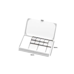 Caja Paleta de Bolsillo Art Toolkit (92mm. x 64mm.) Inoxidable Imantada Godets tamaños surtidos