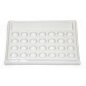 Paleta Porcelana Rectangular. 28 espacios. 18,5 x 15 cms