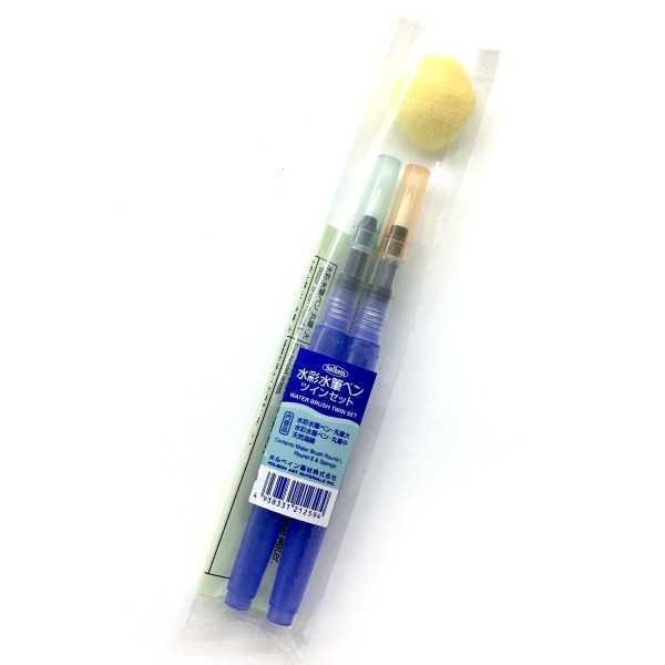 HOLBEIN Pinceles Rellenables. 2 unidades y Esponja natural