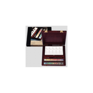 Acuarela REMBRANDT Traditional Caja madera 24 media Godet