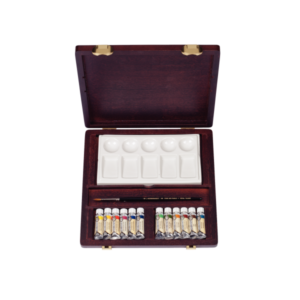 Acuarela REMBRANDT Traditional. Caja madera 12 Tubos