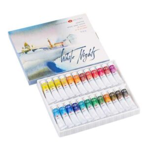 Set Acuarela White Nights 24 tubos de 10 ml