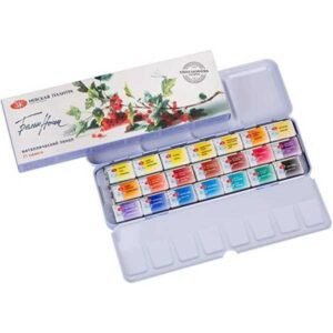 Acuarela White Nights Caja Metal 21 colores  "Bazanova"