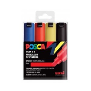 Rotuladores POSCA PC8K 4 Colores Basicos