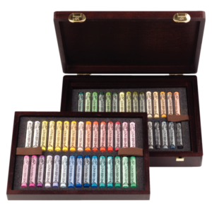 PASTEL REMBRANDT. CAJA MADERA 60 COLORES PAISAJE