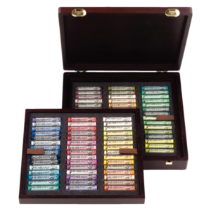 PASTEL REMBRANDT. CAJA MADERA 90 COLORES PAISAJE