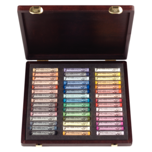 PASTEL REMBRANDT. CAJA MADERA 45 COLORES RETRATO