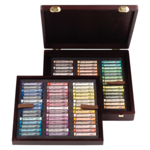PASTEL REMBRANDT. CAJA MADERA 90 Colores Retrato