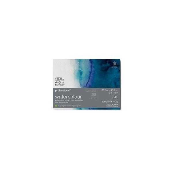 Bloc Papel para Acuarela Winsor&Newton 300gr. 100% Algodón GRANO GRUESO