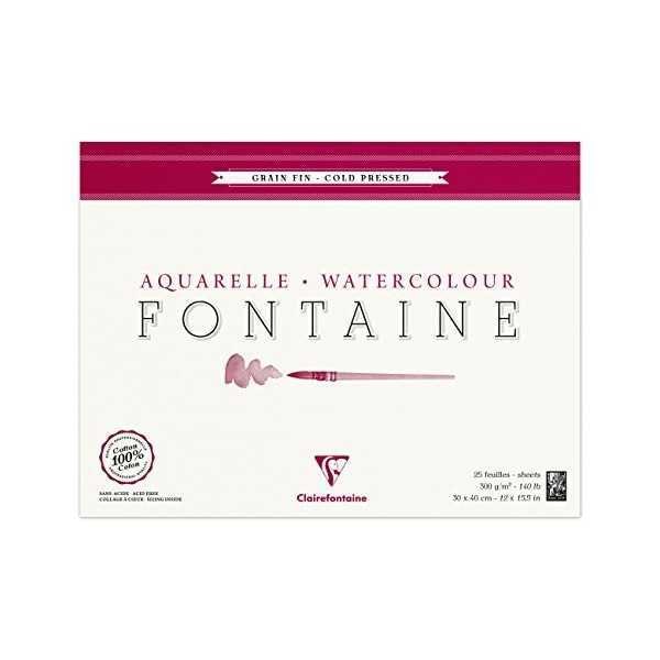 Bloc FONTAINE Papel Grano Fino. 300gr.