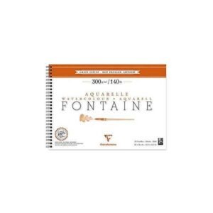Bloc FONTAINE Papel Grano Satinado Glaze. Espiral 12hjs.
