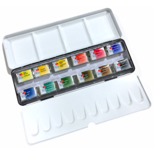 Acuarela White Nights Caja Metal Superior 12 colores